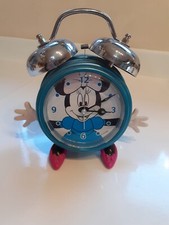 Clock Minnie Mouse 7x7" Battery Operated, arms move preloved Gc