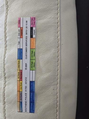 Collectable front ticket - front,