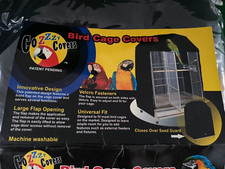 BLACK BIRD CAGE COVER NEW & UNUSED 4032DT for DOME TOP MODEL width 38" depth 30"