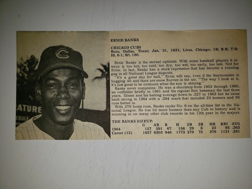 Ernie banks max alvis - max, 1965