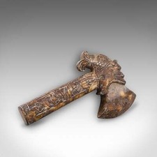 Antique Ceremonial Axe, Chinese, Jade, Decorative Tool, Shang Dynasty Taste