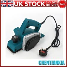 800W Electric Hand Planer 82mm Handheld Planing Machine Woodworking Tool UK Plug