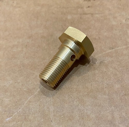 Brass banjo bolt inch unf - brass,