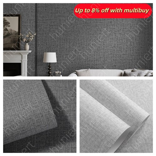 Plain dark grey - thick, textured