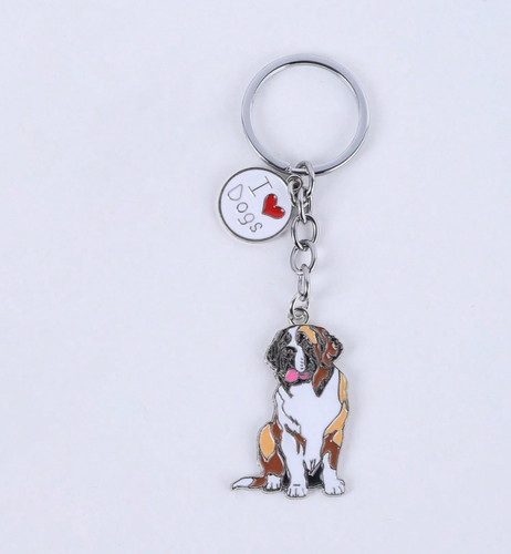 Bernard dog keyring bag - keyring,
