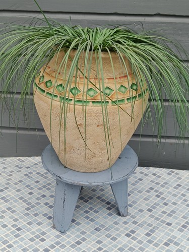 Rustic wooden plant stand - wooden,