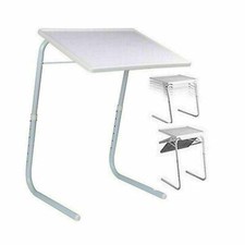 ADJUSTABLE TABLE MATE PORTABLE TV DINNER LAPTOP TRAY FOLDING DESK SOFA BED
