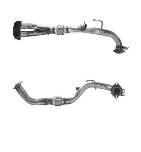 Front exhaust pipe and - exhaust,