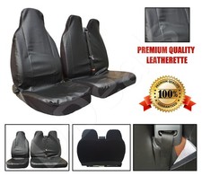 Van Seat Covers  – For Toyota | Waterproof Leather Look | Universal – Black