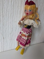Vintage Pelham Swiss Girl Puppet in Original Box
