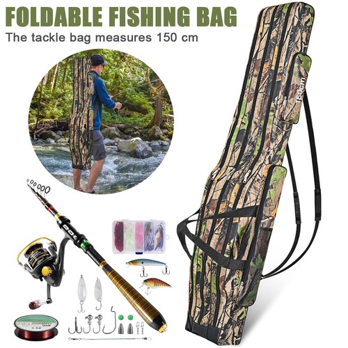 Fishing rod reel bag folding - reel,