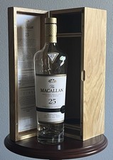 Macallan 25 Year Old Sherry Oak Highland Scotch Empty Bottle and Wood Box (2023)