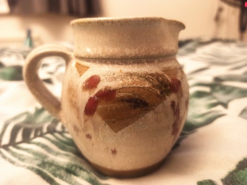 Craft pottery small jug - pottery,