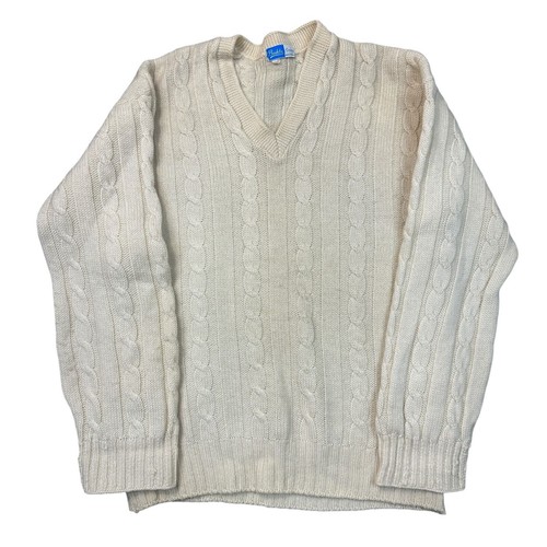Vintage aran hand knit jumper - vintage,