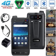 4G LTE Android 15 Rugged Phone PTT Walkie Talkie Outdoors Builder Mobile UNIWA