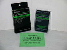 Roland Electric Grand & Clav Synthesizer ROM Sound Card SN-U110-04 U-110 / U-220
