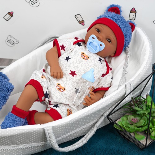 Black baby doll ethnic - ethnic, reborn