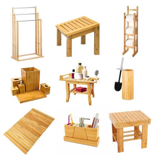 Bamboo wooden bathroom - wooden,