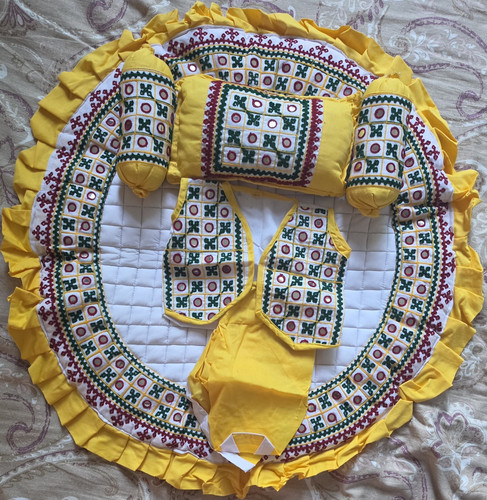 Yellow white doll - &, pram