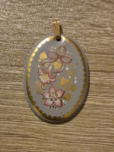 Vintage enamelled flowers - enamelled,