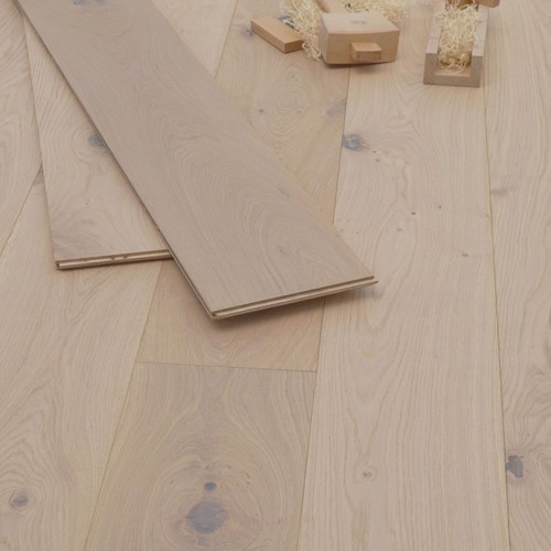 220mm white oiled engineered - white,