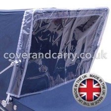 Pram rain and wind shield for use with Marmet Prams