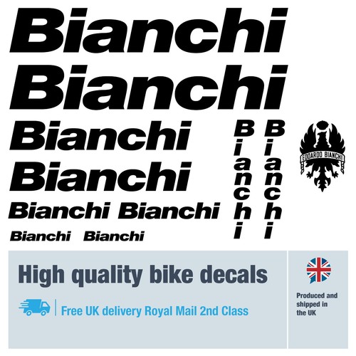 Bianchi bike decal labels - bianchi,