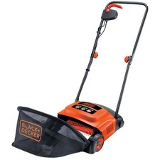 Scarifier Black And Decker Lawn Raker Moss Remover With Grass Box Garden Tool UK