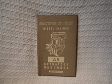 Vintage Petter Armstrong Siddeley Diesel Engines AS Operators Handbook Manual