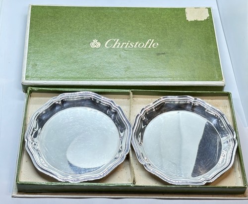 Boxed pair christofle silver - pair,