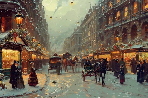 Victorian christmas village - christmas,