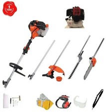 52 cc 5 in 1 Hedge Trimmer Multi Tool Petrol Strimmer Brush Cutter, Chainsaw