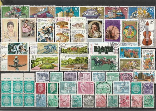 Lot stamps gdr rda - of,