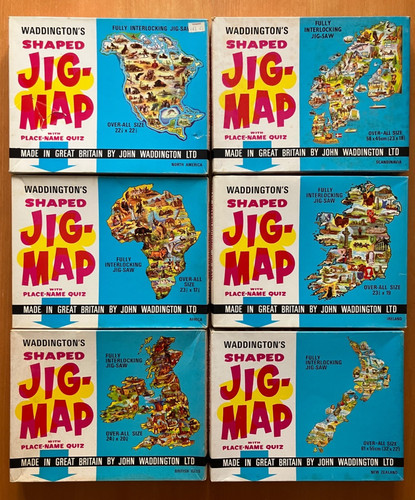 Waddington shaped jig maps - waddington's,