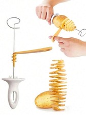 Potato Twister Tornado Slicer Automatic Cutter Machine Spiral Chips Maker UK..