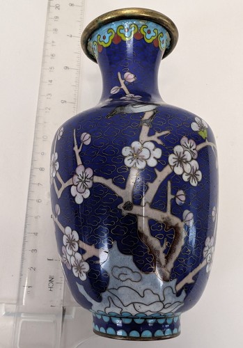 Vintage floral cloisonne bud - vintage,