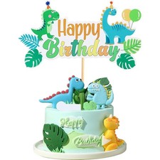 Dinosaur Cake Topper Children Birthday Party Cake Decoration Super Cute