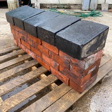 Reclaimed Staffordshire Blue Wall Coping Bricks