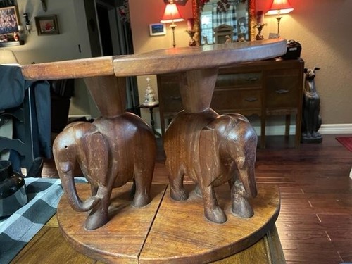 Pair hand craved vintage - pair, of