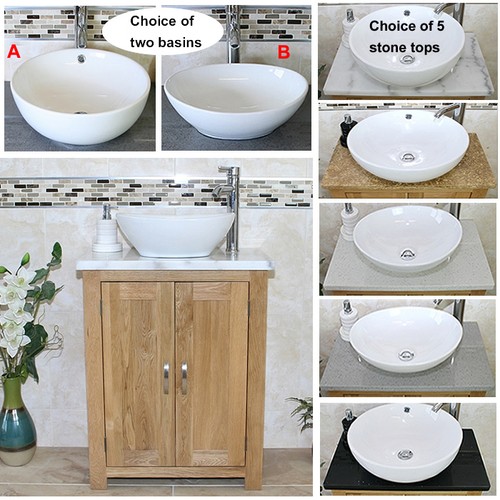 Solid oak bathroom vanity - solid, unit