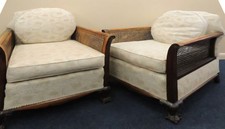 NEWLY French Polished GEORGE V Bergere 1 Armchair only-FREEdvy-PLseeMyOtherSofas