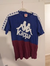  KAPPA MENS BLUE Purple COTTON LOGO T SHIRT TOP Large  RARE VINTAGE