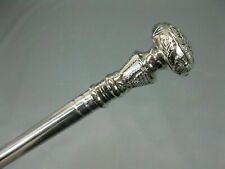 Stainless Steel Walking Hiking Stick Cane Silver97 Noble Luxury vintage Handmade