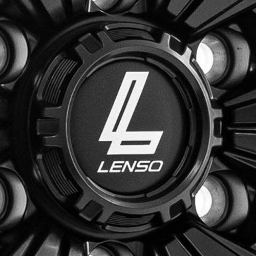 Lenso wheels centre - centre, black