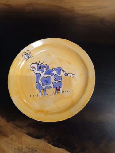 Whimsical cow decoware - cow,, cork