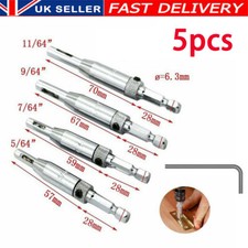 5x Door Lock Hinge Drill Bit