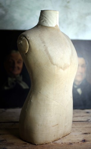 Antique mannequin bust ladies - mannequin,