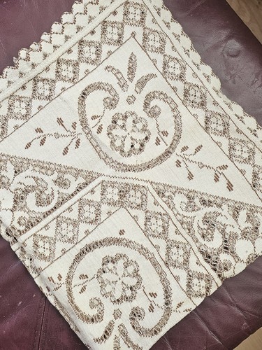 Vintage lace tablecloth - lace,