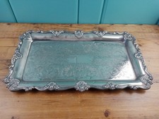 Large Falstaff vintage Silver Plated England oval tray heavy 0.9kg