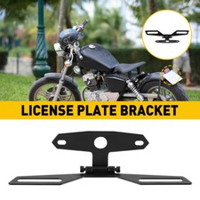 UK Motorcycle Black License Plate Bracket  1PCS Up Universal Eliminator Durable